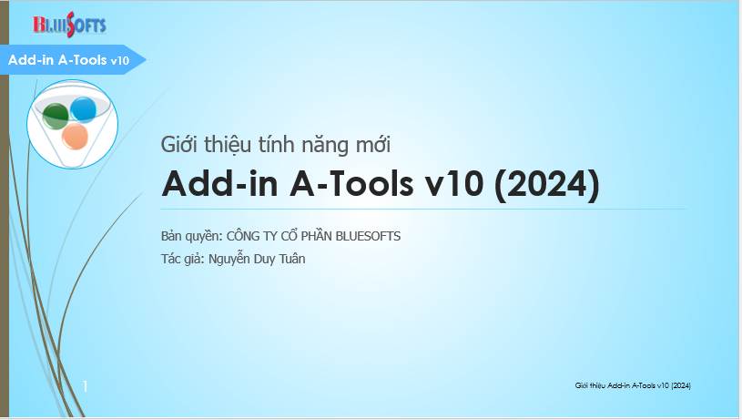 Tính năng mới Add-in A-Tools v10.0