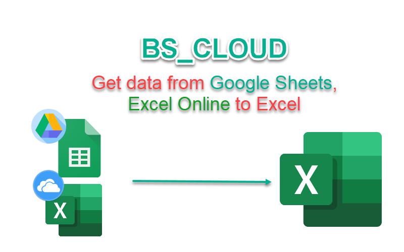 Hướng dẫn hàm BS_CLOUD lấy dữ liệu từ Google Sheets và Excel Online về Excel