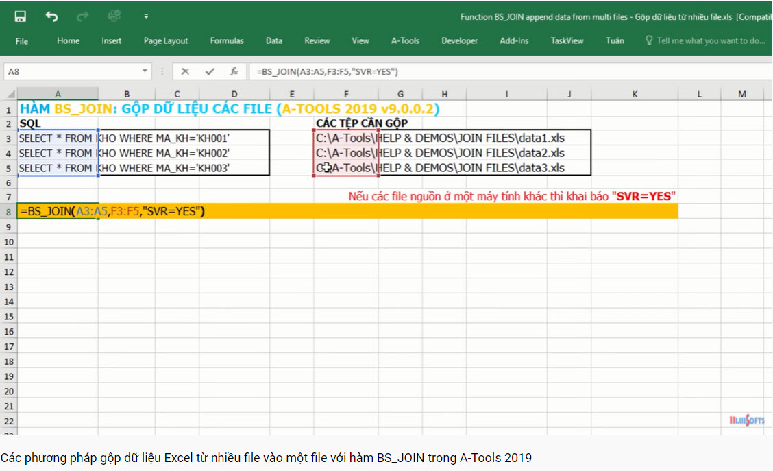 Function BS_JOIN Merge Multiple Sheets And Multiple Excel Files Into ...