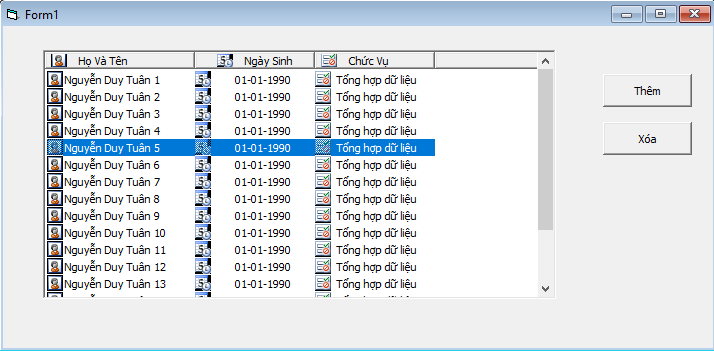 Hướng dẫn lập trình VB6/VBA tạo ListView unicode với BSAC